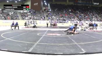 190 lbs Champ. Round 2 - Kaiden Boyd, North Hardin vs Cameron Vinson, Union County