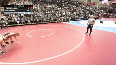 5A 150 lbs Semifinal - Porter Olson, Spanish Fork vs Jacob Redd, Viewmont