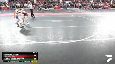 100 lbs Cons. Round 3 - Linken Bastien, Luxemburg-Casco vs Christopher Krieger, Hartford Wrestling Club