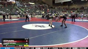 4A 157 lbs Cons. Semi - Connor Mitchell, Pottsville vs Jetson Busbea, Central Arkansas Christian