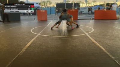 113 lbs Cons. Semi - Isaiah Flores, Pounders WC vs Daniel Serrano, Clovis High Wrestling