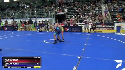 98 lbs Quarterfinal - Max Kennedy, NY vs Declan Jones, WA