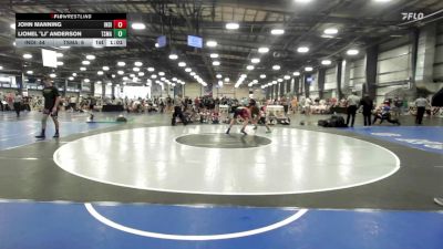 142 lbs Rr Rnd 1 - John Manning, Indiana Outlaws Gold vs Lionel "LJ" Anderson, Terps Xtreme MS