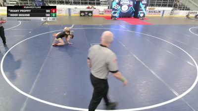 Junior Boys - 132 lbs Quarters - Roany Proffit, Diamondville Wrestling Club vs Rider Seguine, Team Idaho Wrestling Club