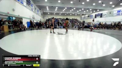 175 lbs Cons. Round 2 - Anthony Frausto, Troy High School vs Cooper Robbins, Peterson Grapplers