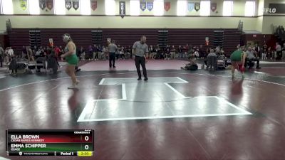 235 lbs Semifinal - Ella Brown, Cedar Rapids Kennedy vs Emma Schipper, Osage