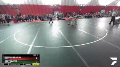 182 lbs 1st Place Match - Cody Slater, Wisconsin vs Kamdyn Kraklio, Iowa