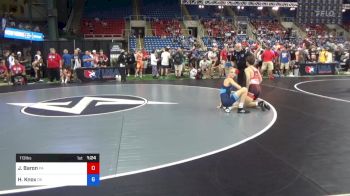 113 lbs 5th Place - Jack Baron, Pennsylvania vs Hunter Knox, Oklahoma
