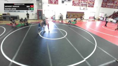 165 lbs Round 4 - Anthony Aguilar, War Room Wreslting Club vs Hunter Artim, Team Credo