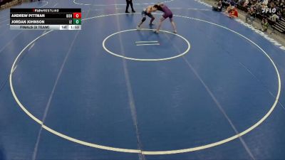 175 lbs Finals (8 Team) - Andrew Pittman, Grand Island vs Jordan Johnson, Lincoln East