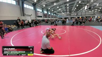 90 lbs Round 1 - Leila Hilbert, ONE Wrestling Academy vs Onesty Simmons-Ketchum, Stay Sharp Wrestling Club