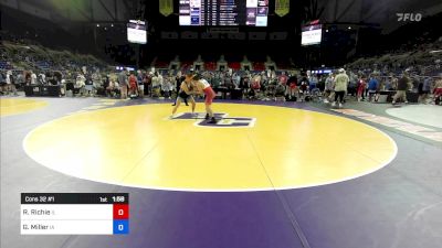 138 lbs Cons 32 #1 - Ryan Richie, IL vs Gage Miller, IA