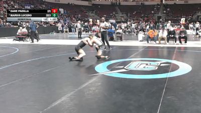 4A 120 lbs Semifinal - Marius Lucero, Socorro vs Dane Padilla, St. Pius X