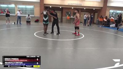 145 lbs Champ. Round 1 - Erick Pineda, Herndon High School Wrestling vs Reginald Dwyer, Warmup Gang Wrestling Club