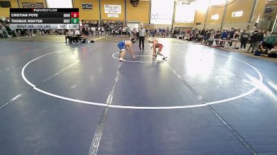 132 lbs Consi Of 8 #1 - Cristian Pote, Danbury vs Thomas Nguyen, Braintree