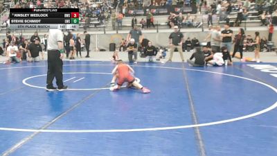 62 lbs 5th Place Match - Kinsley Medlock, Burbank Wrestling Club vs Stevie Schmidt, Lewiston Wrestling Club