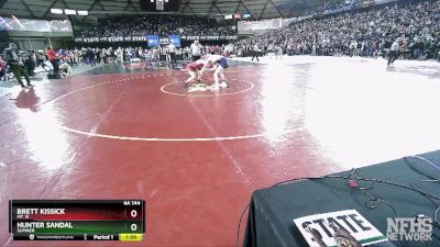 4A 144 lbs Champ. Round 1 - Brett Kissick, Mt. Si vs Hunter Sandal, Sumner