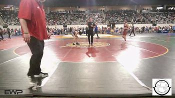 130 lbs Consi Of 16 #1 - Dechlan Waller, Muldrow vs Hunter Bechtel, Shawnee Wrestling