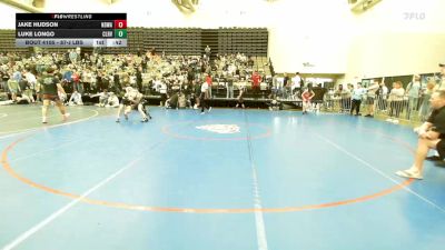 87-J lbs Consi Of 4 - Jake Hudson, Northern Delaware Wrestling Academy vs Luke Longo, Clearview