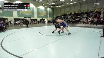 287 lbs Champ. Round 1 - Alexander Rivera, San Diego vs Cache Burkholder, Carlsbad