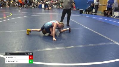 88 lbs Consy 2 - Rob Waller, All American WC vs Croix Ashcraft, Tri-State Hammers