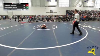 74 lbs Quarterfinal - Gabriel Brodsky, Club Not Listed vs Theodore Moyer, Journeymen Wrestling Club