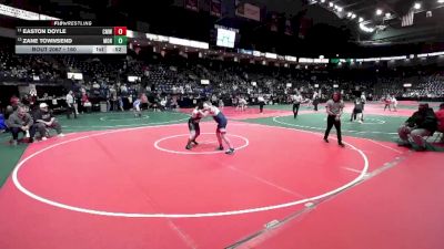 160 lbs 7th Place Match - Easton Doyle, CMW2 vs Zane Townsend, MON1