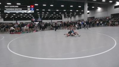 130 lbs Cons. Sub-rd Of 32 - Dacy Cleveland, Nebraska vs Savannah Bratten, Rogue Warrior Wrestling