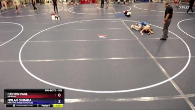 102 lbs Cons. Round 3 - Cayton Pahl, MN Elite vs Nolan Ourada, Mustang Wrestling Club