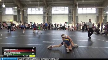 84 lbs Round 2 - Tanner Wineke, Rampage vs Bradlee Anderson, AACO Allstars