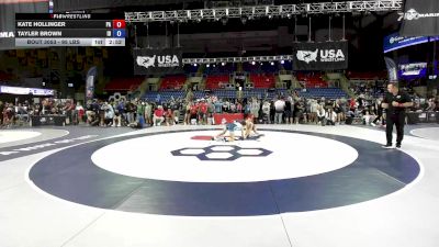 95 lbs Cons. Sub-quarters - Kate Hollinger, PA vs Tayler Brown, ID