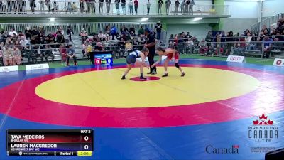 46kg Semifinal - Taya Medeiros, Bhullar WC vs Lauren MacGregor, Kempenfelt Bay WC