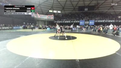 Boys 1B/2B 144 Cons. Round 2 - Nate Shaw, Newport vs Moxon Strobel, Liberty (Spangle)