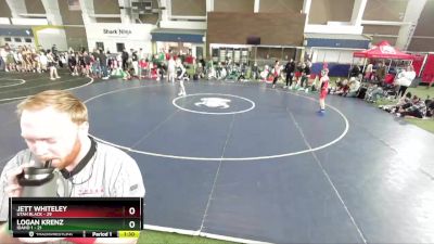 92 lbs Round 1 (4 Team) - Jett Whiteley, Utah Black vs Logan Krenz, Idaho 1