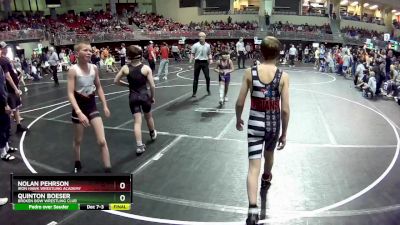 90 lbs Champ. Round 1 - Quinton Boeser, Broken Bow Wrestling Club vs Nolan Pehrson, Iron Hawk Wrestling Academy