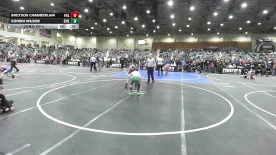 66 lbs Consi Of 4 - Breyson Chamberlain, Fallon Outlaws WC vs Korbin Wilson, Suples