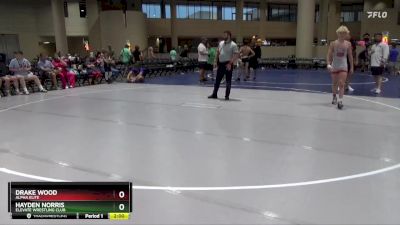 135 lbs Round 5 - Hayden Norris, Elevate Wrestling Club vs Drake Wood, Alpha Elite