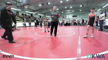 73 lbs Consolation - Ryker Roedenbeck, Tahlequah Wrestling Club vs Teagan Eichhorn, Northeast Take Down Club