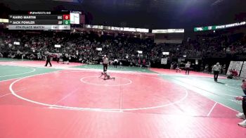 40 lbs 5th Place Match - Jack Fowler, JRP1 vs Kairo Martin, OHCA