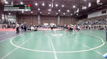 170 lbs Cons. Round 3 - Madelynn Mcginnis, Nixa vs Taylor Holt, Frontenac