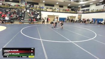 106 lbs Cons. Round 3 - Jackson Williams, Freedom vs Lowvin Hladilek, Bloomer