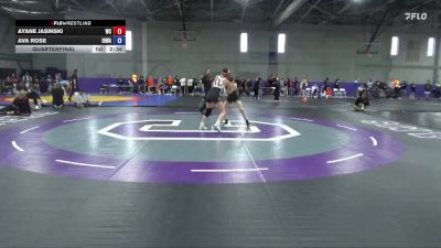 124 lbs Quarterfinal - Ava Rose, Iowa vs Ayane Jasinski, Wartburg