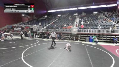 50 lbs Semifinal - Carter Gomez, Top Of The Rock WC vs Lincoln Idso, Dickinson WC