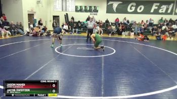 144 lbs Cons. Round 3 - Jacob Sweitzer, St. John Paul II vs Jason Mahdi, James Clemens HS