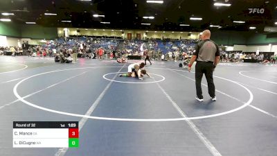 175 lbs Round Of 32 - Christopher Mance, GA vs Levi DiCugno, WA