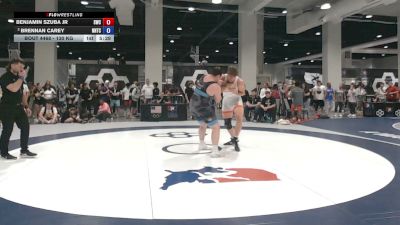 130 kg Quarters - Benjamin Szuba Jr, SOUTHWEST WRESTLING CLUB vs Brennan Carey, NMU-National Training Center