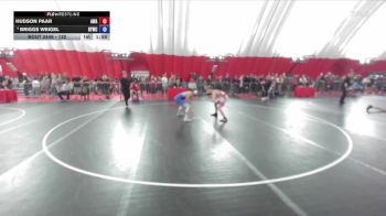 132 lbs Cons. Semi - Hudson Paar, Askren Wrestling Academy vs Briggs Weigel, Belmont-Platteville Youth Wrestling Club