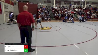 126 lbs Semifinal - Nathan McGill, Jesuit High School - Tampa vs Kade Davidheiser, The Hill School