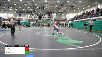 120 lbs 1st Place Match - Lucas Day, Brownsburg vs Jalen May, Kokomo