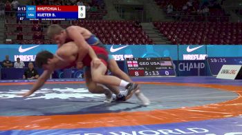 97 kg 1/2 Final - Luka Khutchua, Georgia vs Benjamin Kueter, United States